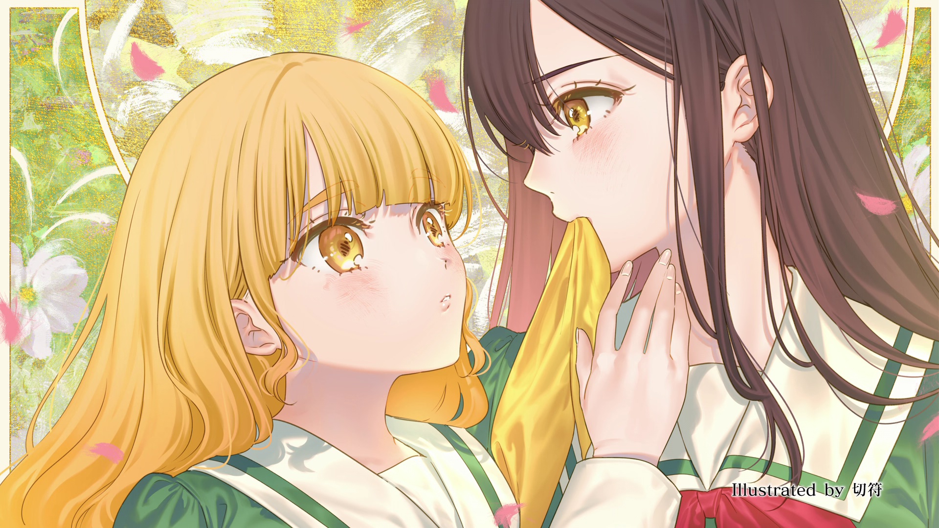 Watashi No Yuri Wa Oshigoto Desu Endcard Seifuku Tagme Yuri 1130318 Yandere 1685